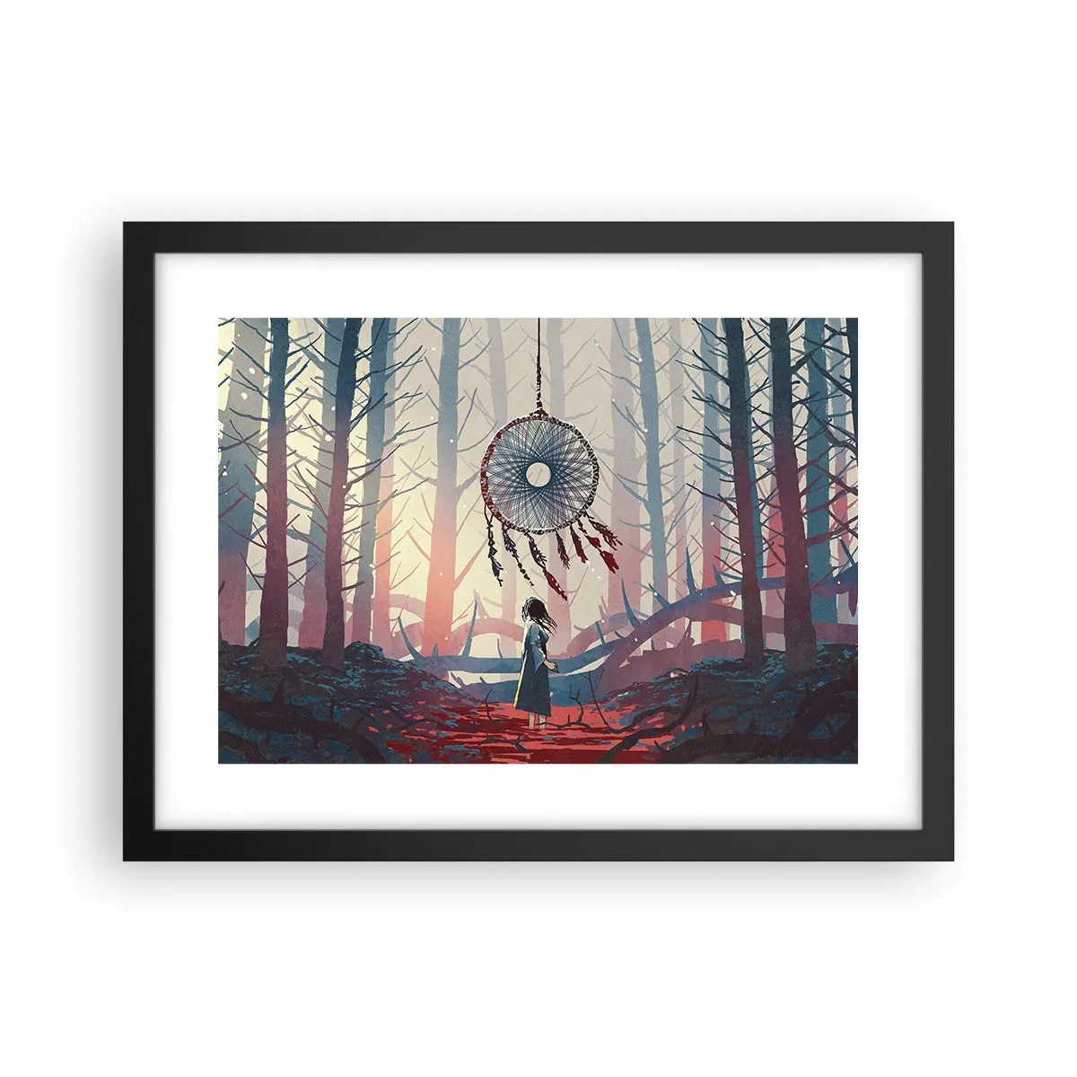 Plakát v černém rámu - Tajný rituál štěstí - 40x30 cm