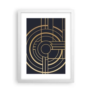 Plakát v bílém rámu - Obraty události - 30x40 cm