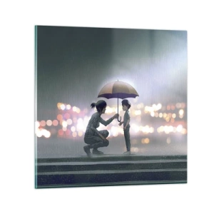 Obraz na skle - A vše je v pořádku - 50x50 cm