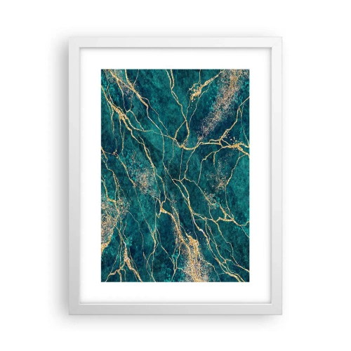 Plakát v bílém rámu - Zlatá žíla - 30x40 cm