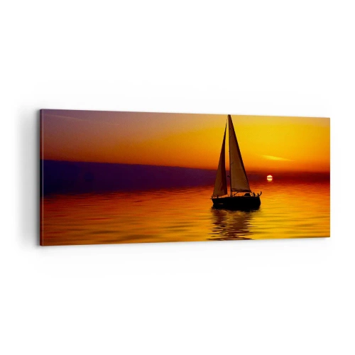 Obraz na plátně - Jak je tu za soumraku ticho… - 100x40 cm