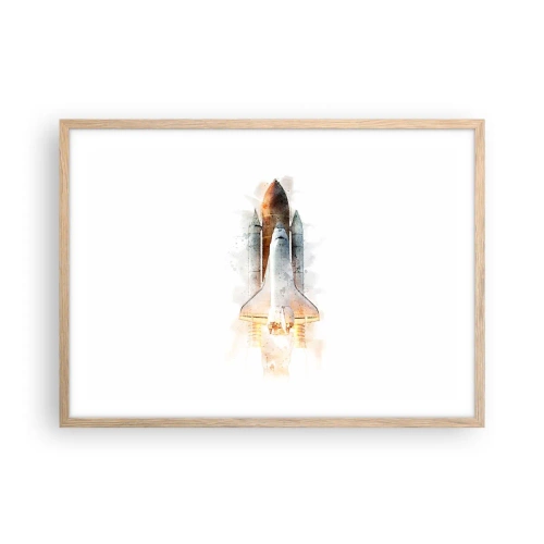 Plakát v rámu světlý dub - Průzkumníci do toho - 70x50 cm