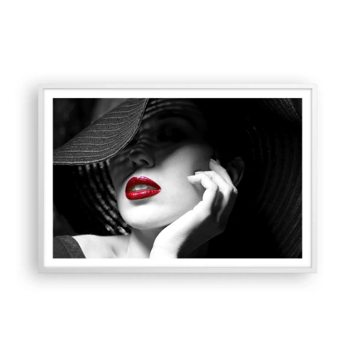 Plakát v bílém rámu - Studie v šarlatové - 91x61 cm