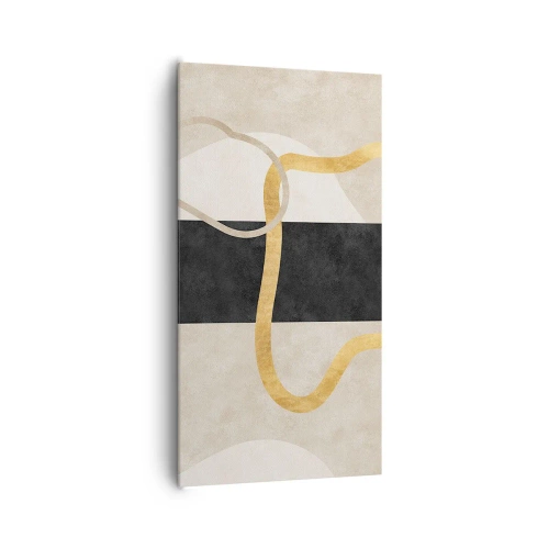 Obraz na plátně - Tvary ve smyčce - 65x120 cm