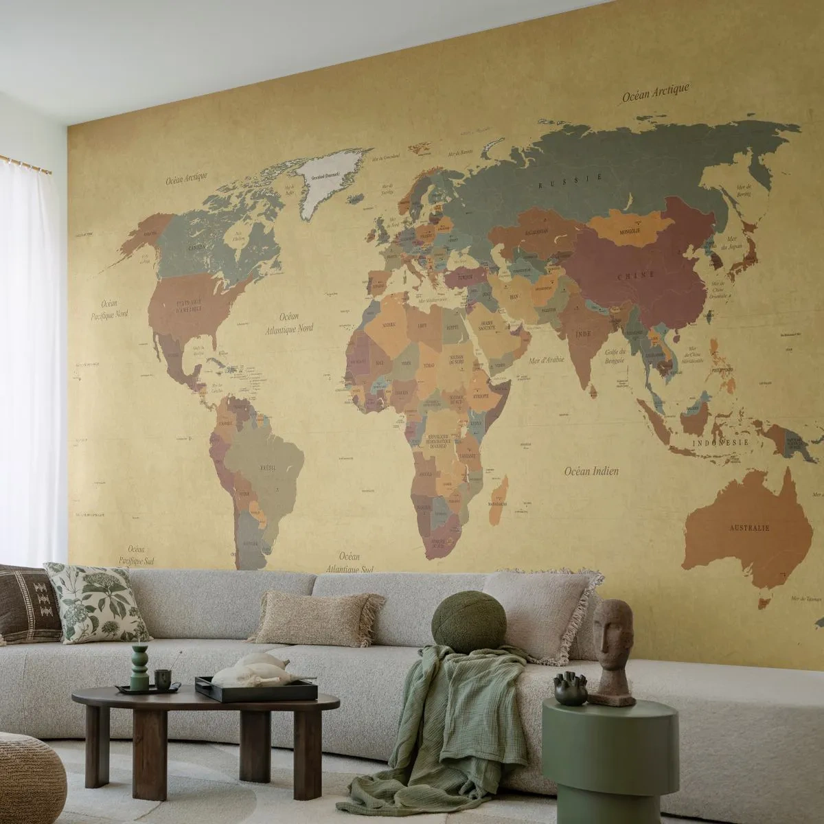 Fototapeta Standard Eco - Pro tebe - celý svět - Mapa světa, Kontinenty, Cestování - 350x256 cm