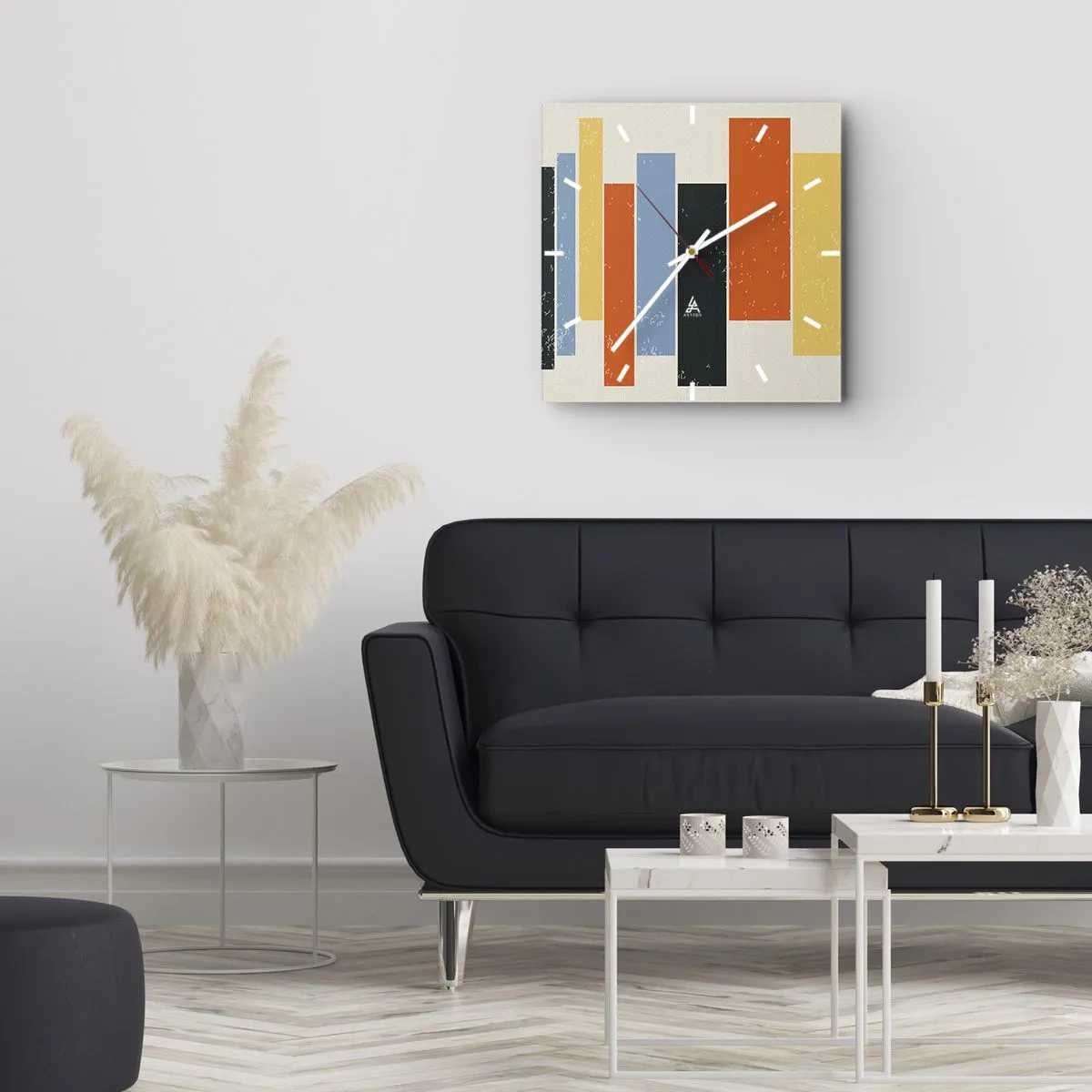 Nástěnné hodiny - Záznam hudby - 40x40 cm