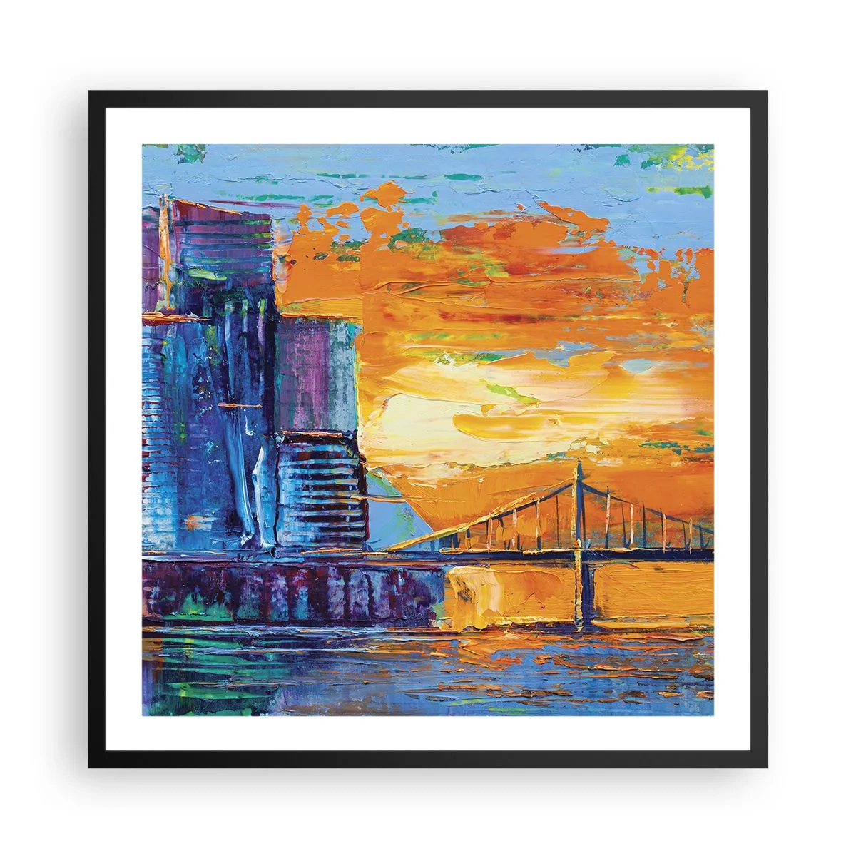 Plakát v černém rámu - Kultura a příroda - 60x60 cm