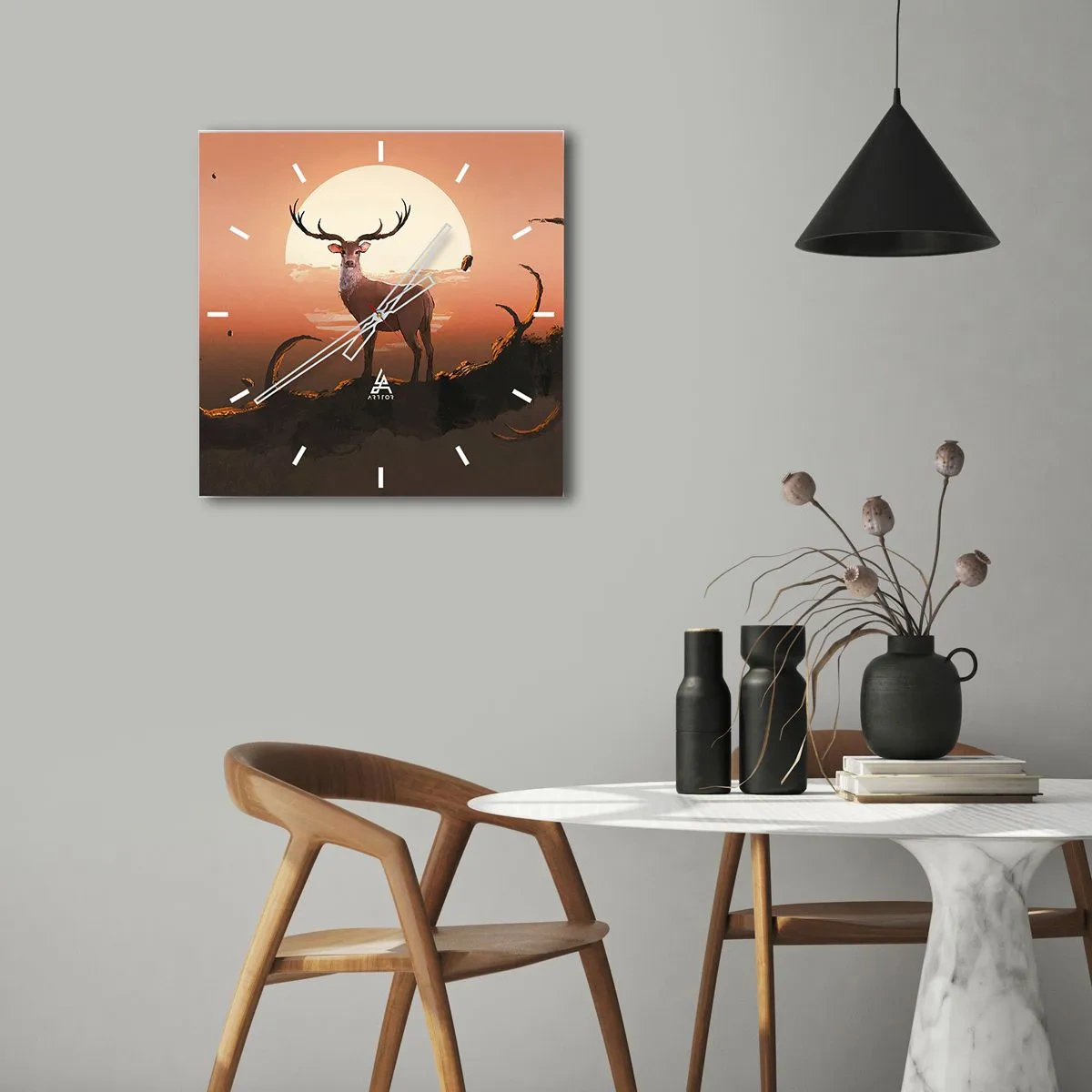 Nástěnné hodiny - Tato noc se nepodobá jiným - 40x40 cm