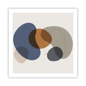 Plakát - Kapky barev - 60x60 cm