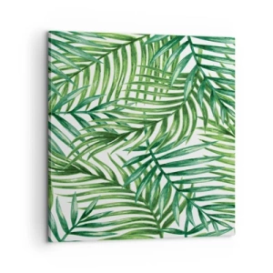 Obraz na plátně - Pod zeleným baldachýnem - 60x60 cm