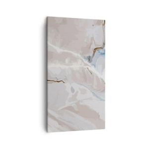 Obraz na plátně - Modré meandry pod bílou - 45x80 cm