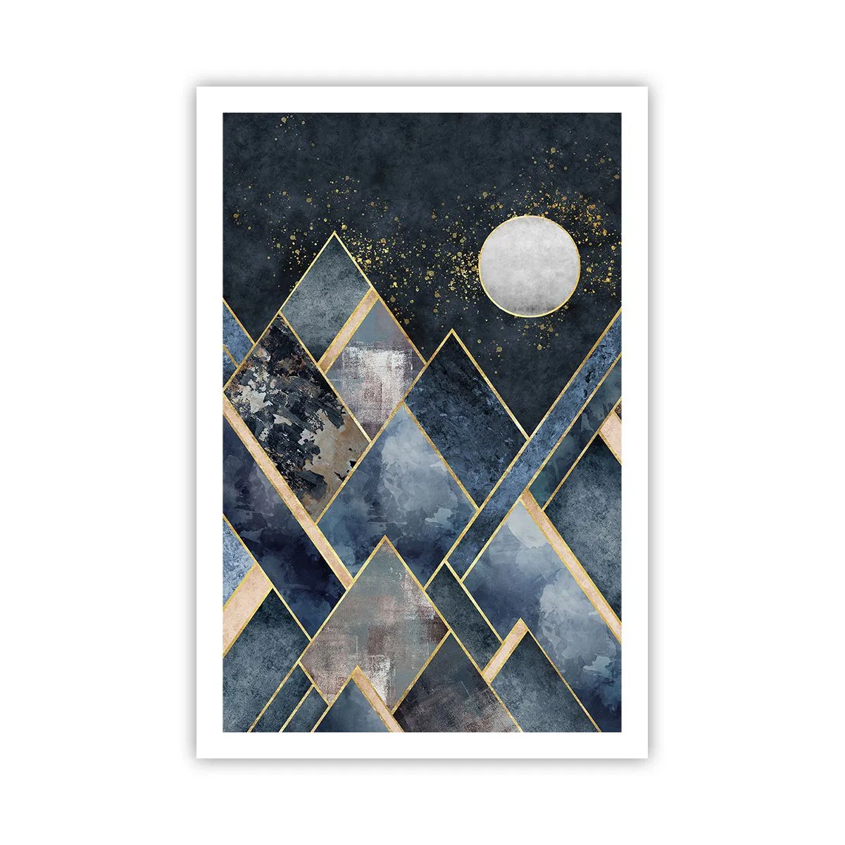 Plakát - Geometrická krajina - 61x91 cm