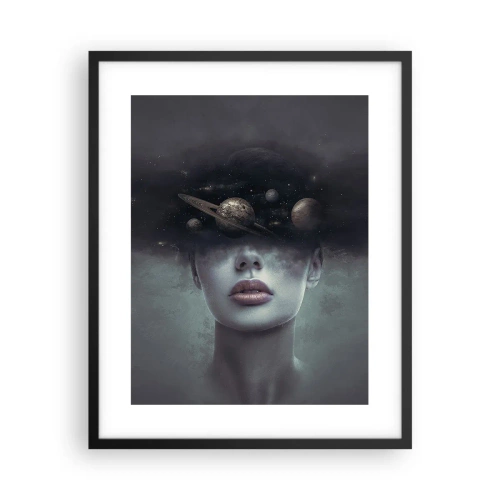Plakát v černém rámu - A planety… - 40x50 cm