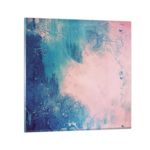 Obraz na skle - Modrá objetí - 40x40 cm