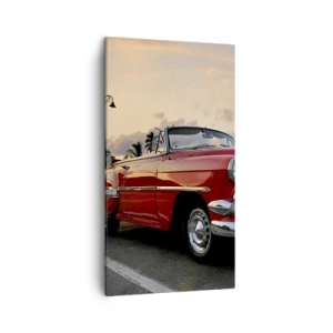 Obraz na plátně - Červený žár tropů - 45x80 cm