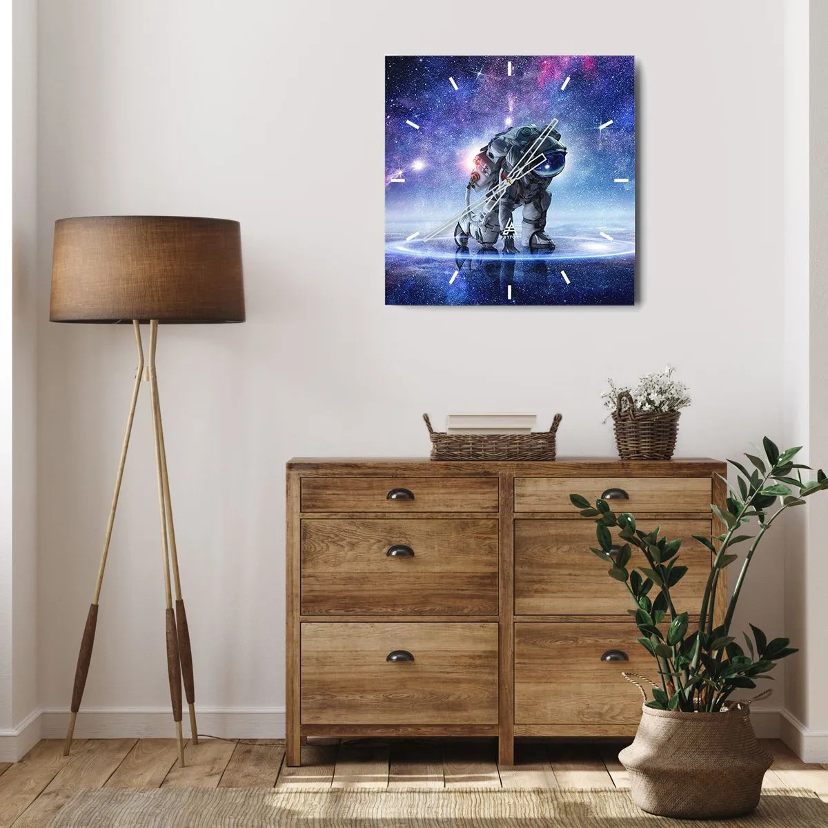 Nástěnné hodiny - Hvězdné nebe nade mnou - 40x40 cm