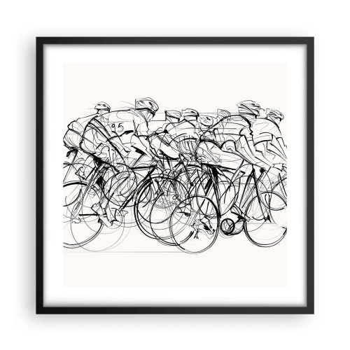 Plakát v černém rámu - Společně v týmu - 50x50 cm