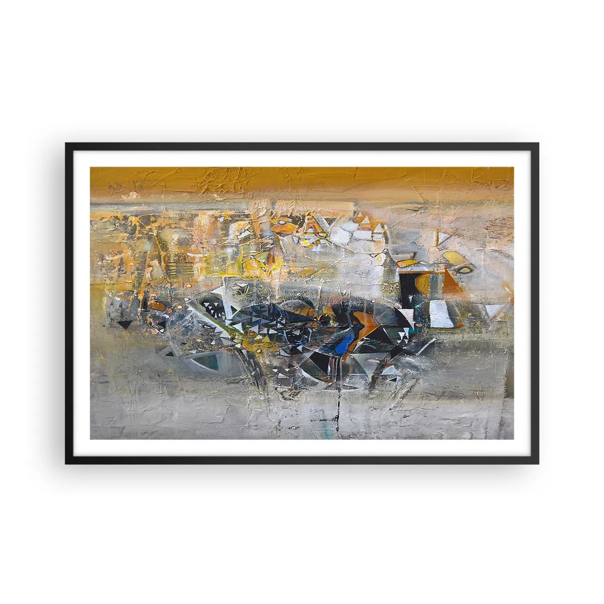 Plakát v černém rámu - Všechno se podaří - 91x61 cm