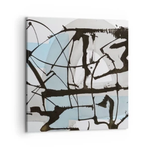 Obraz na plátně - Přesto modrá - 60x60 cm
