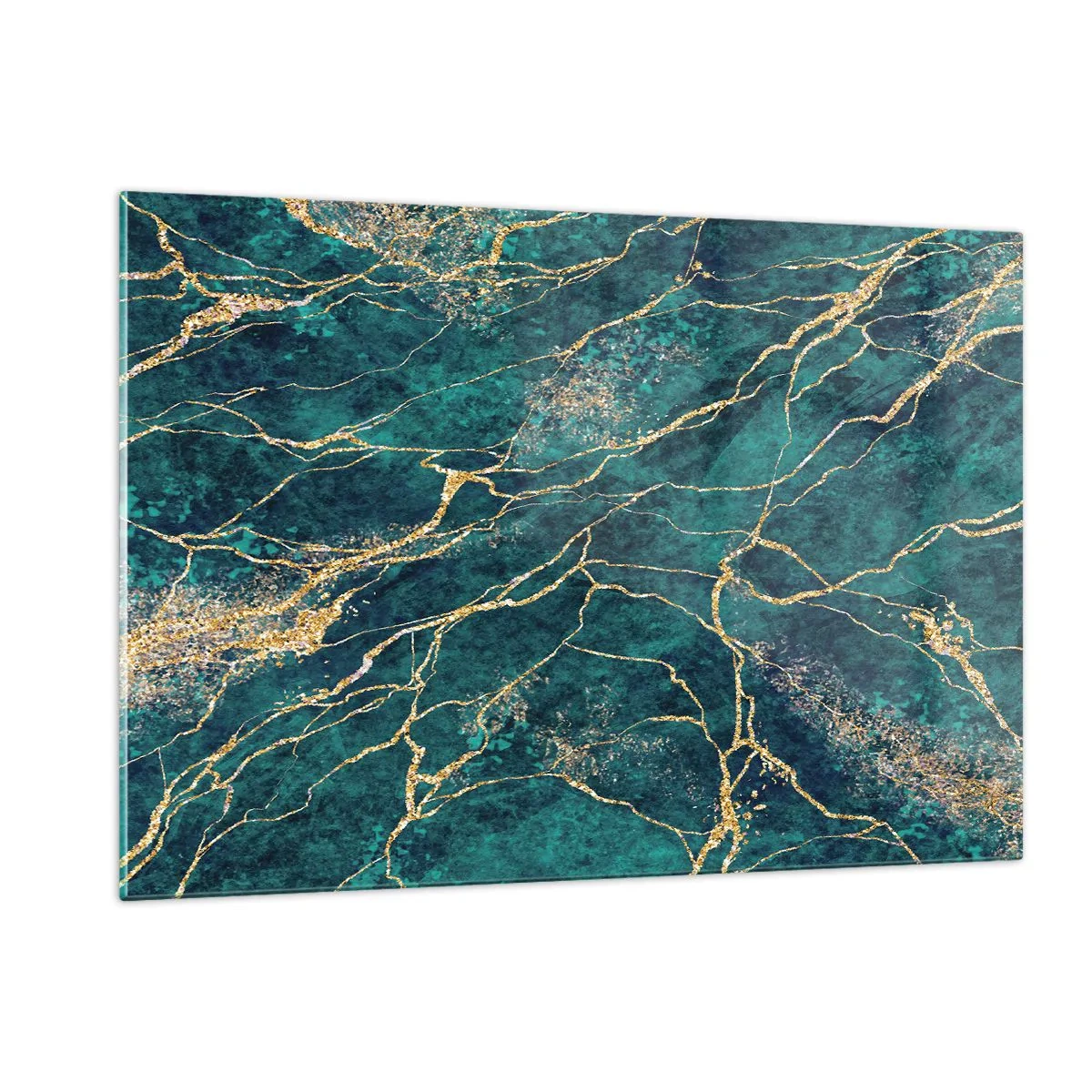 Obraz na skle - Zlatá žíla - 120x80 cm