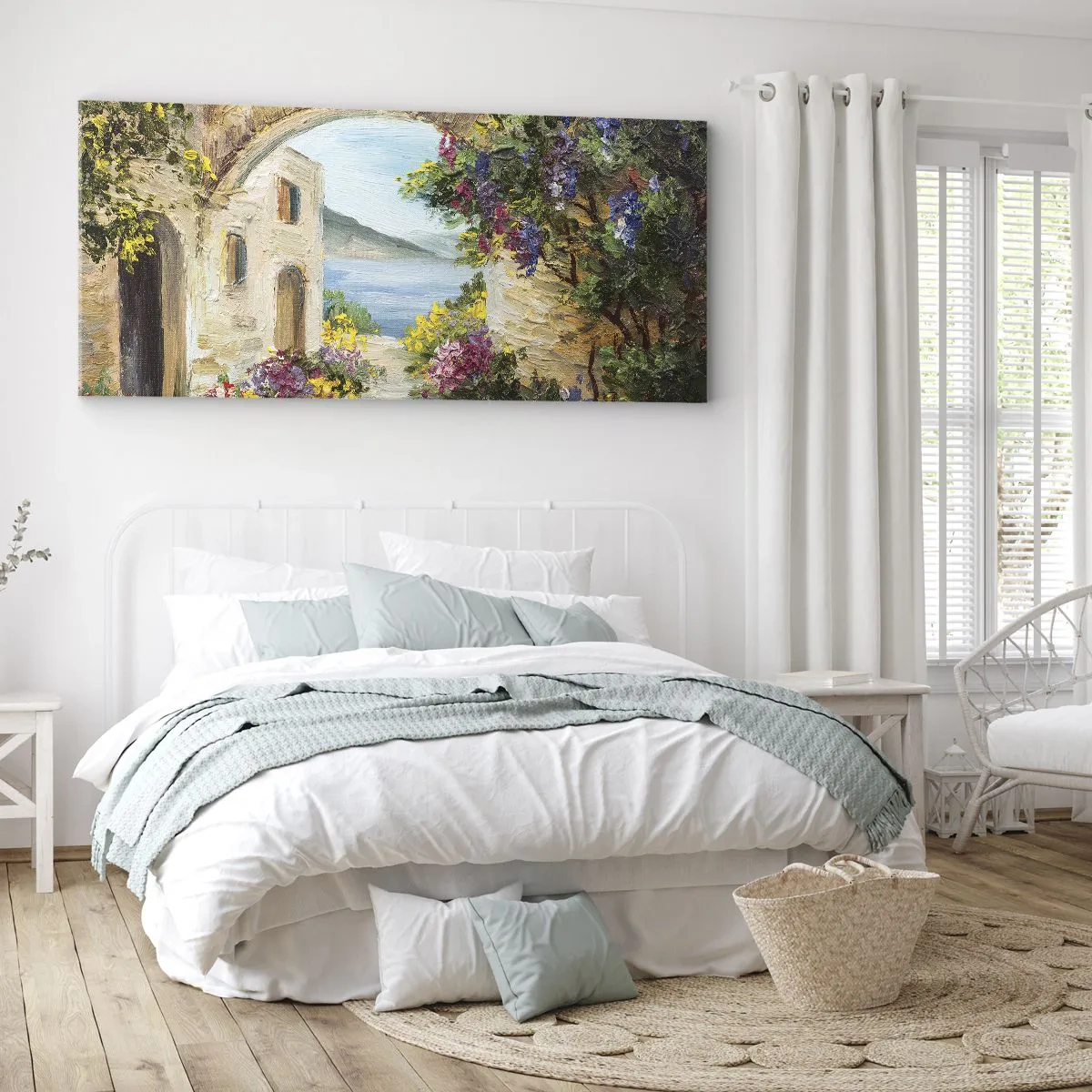 Obraz na plátně - Půvab pobřežní krajiny - 160x50 cm