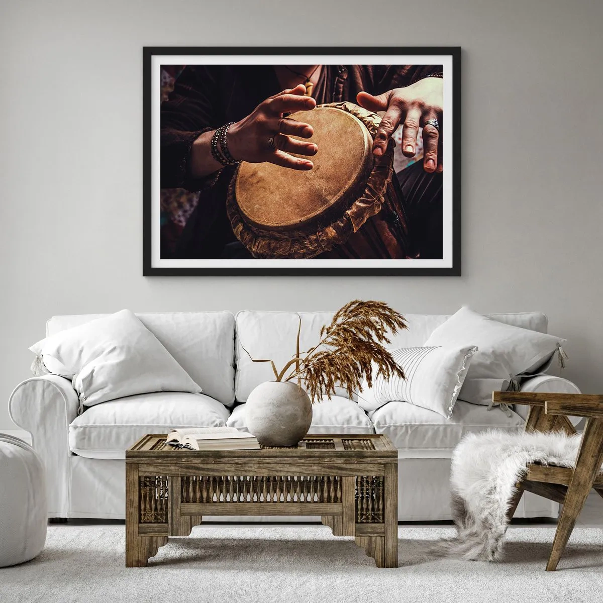 Plakát v černém rámu - V rytmu srdce - 100x70 cm