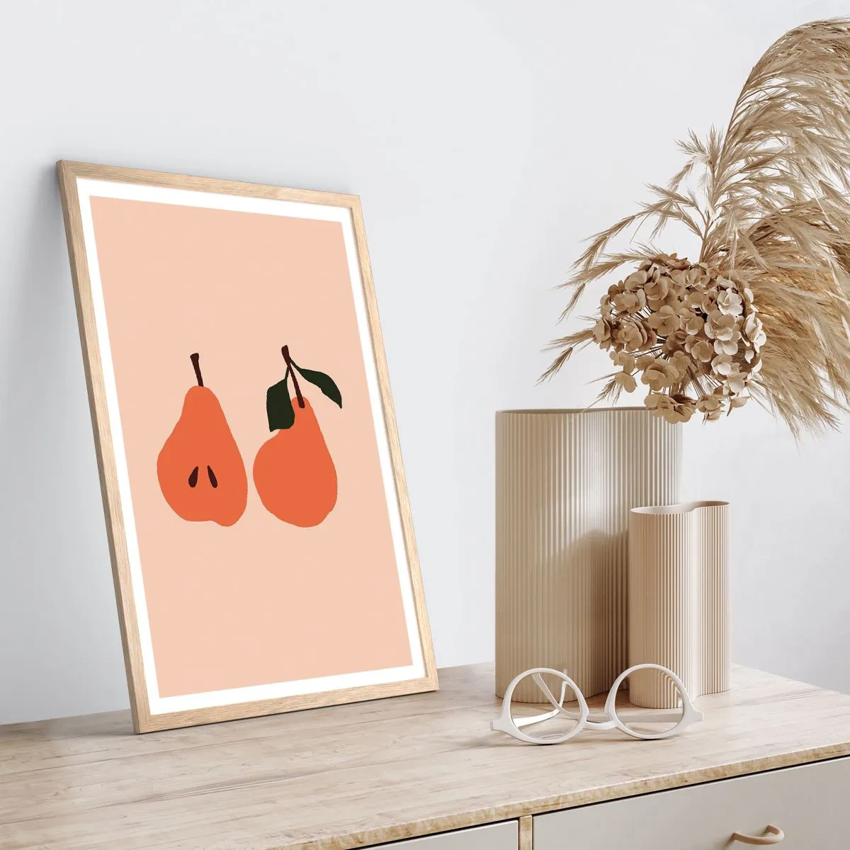 Plakát v rámu světlý dub - Čirá sladkost - 70x100 cm