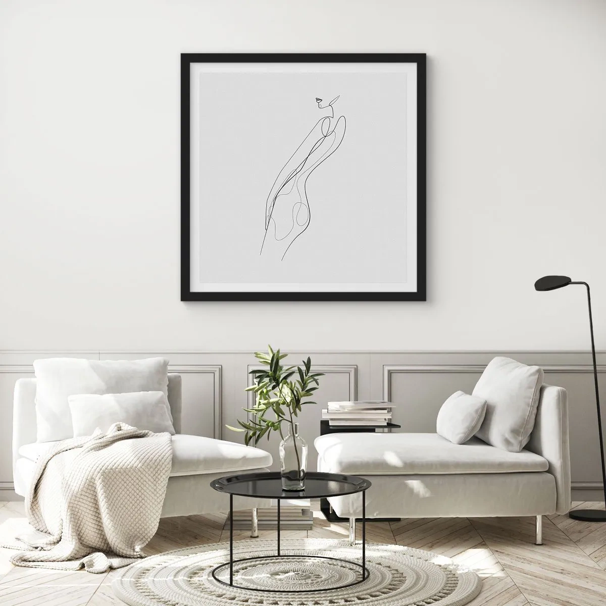 Plakát v černém rámu - Pouze slib - 60x60 cm