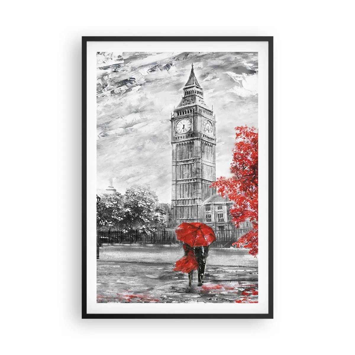 Plakát v černém rámu - Vzrušující den - 61x91 cm