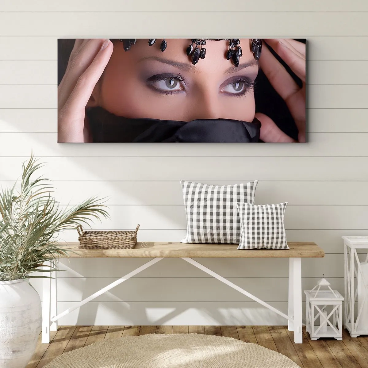 Obraz na plátně - Orientální svůdné tajemství - 100x40 cm