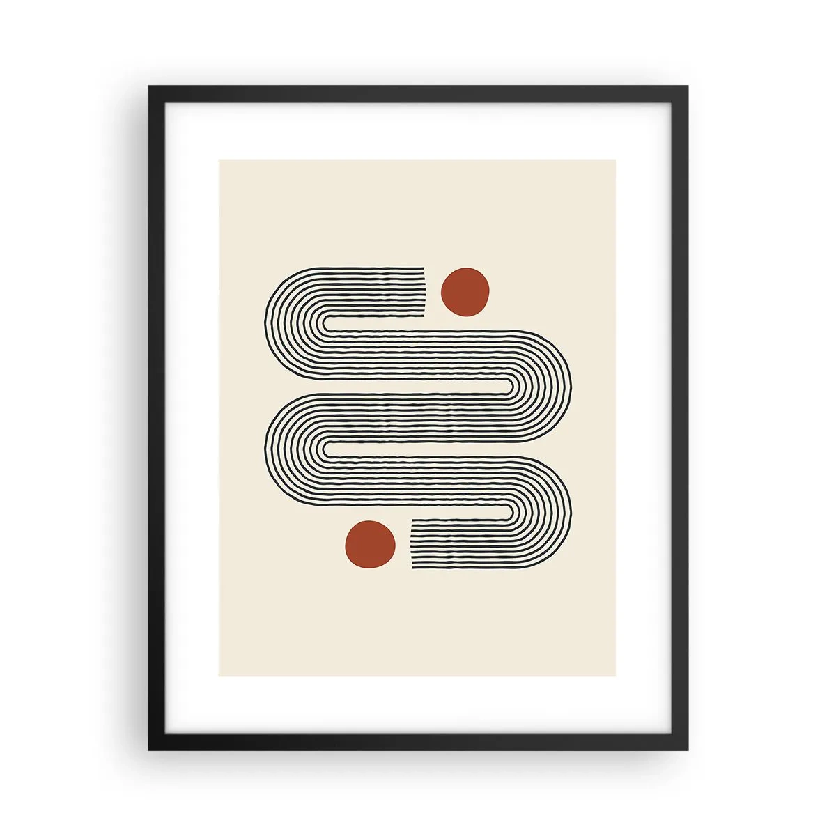Plakát v černém rámu - Od začátku do konce - 40x50 cm