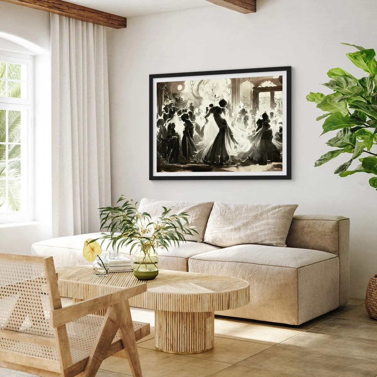 Plakát v černém rámu - Velká maškaráda - 70x50 cm