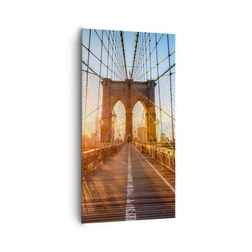 Obraz na plátně - Na zlatém mostě - 65x120 cm
