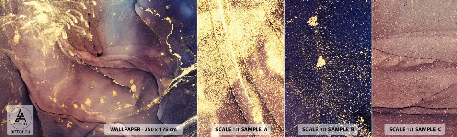 Vzor Fototapety Samolepicí Deluxe Sticker - Hmota a duch - Abstrakce, Kus, Moderní vzor - 100x30 cm