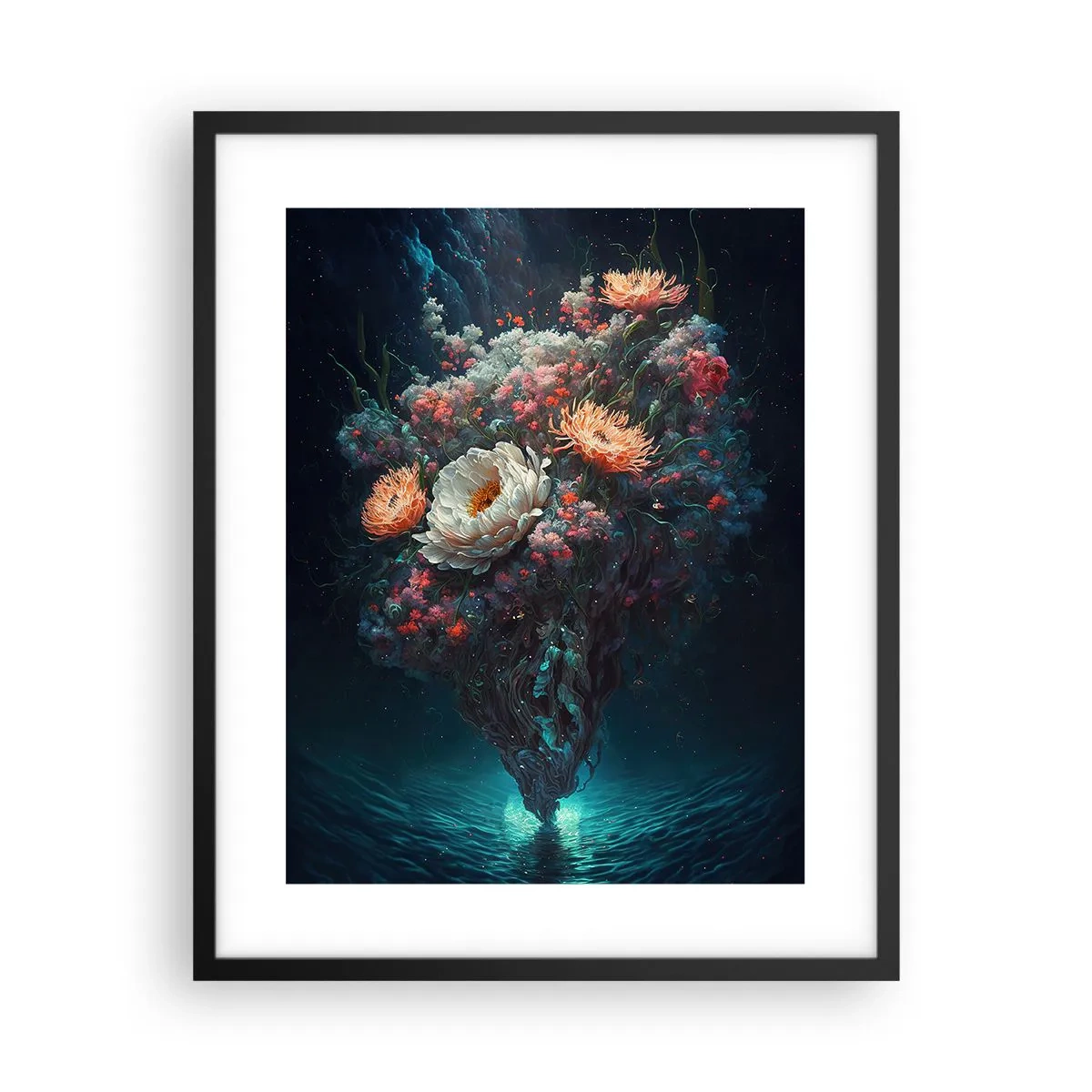 Plakát v černém rámu - Podivná zahrada - 40x50 cm