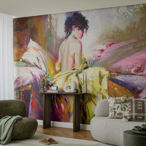 Fototapeta Standard Eco - Mezi ústy a okrajem poháru - Žena, Tělo, Kus - 250x175 cm