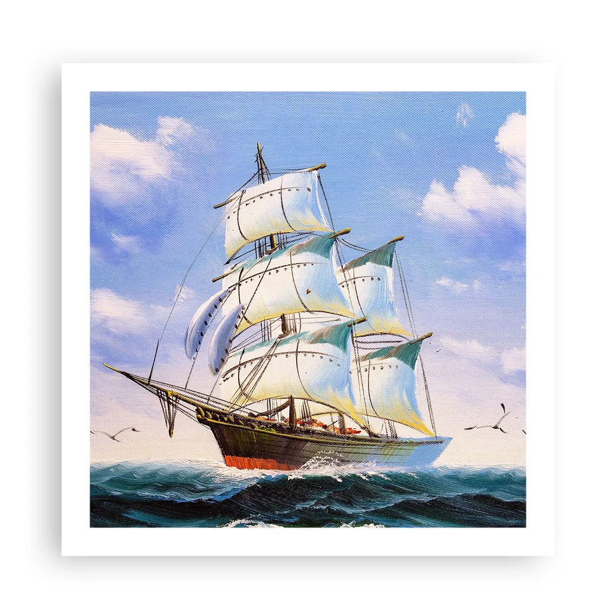 Plakát - Hrdě s větrem - 60x60 cm