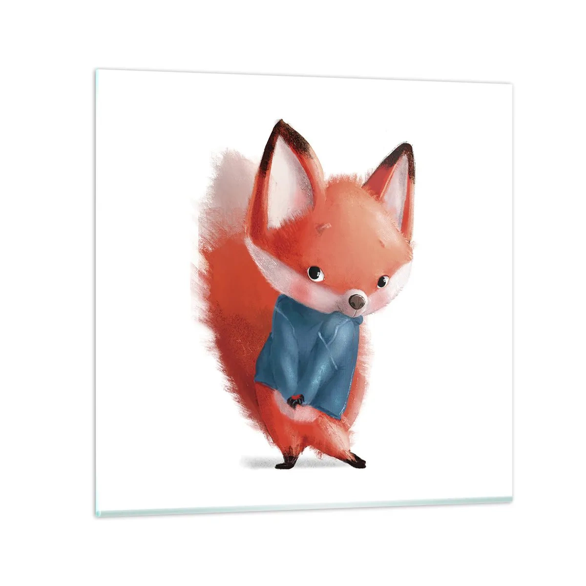Obraz na skle - Sluší mi to? - 50x50 cm