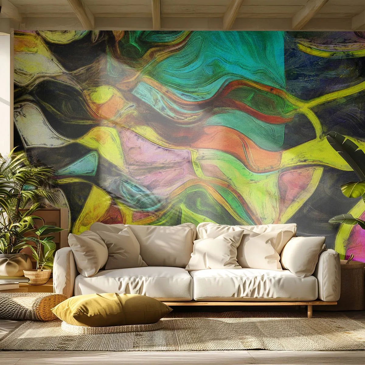 Fototapeta Premium Canvas - Pohyb je život - Abstrakce, Kus, Malování - 450x315 cm