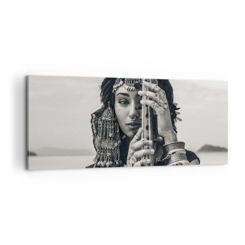 Obraz na plátně - Samotná hudba orientu - 100x40 cm