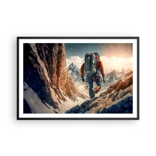 Plakát v černém rámu - Osamělý bojovník - 91x61 cm