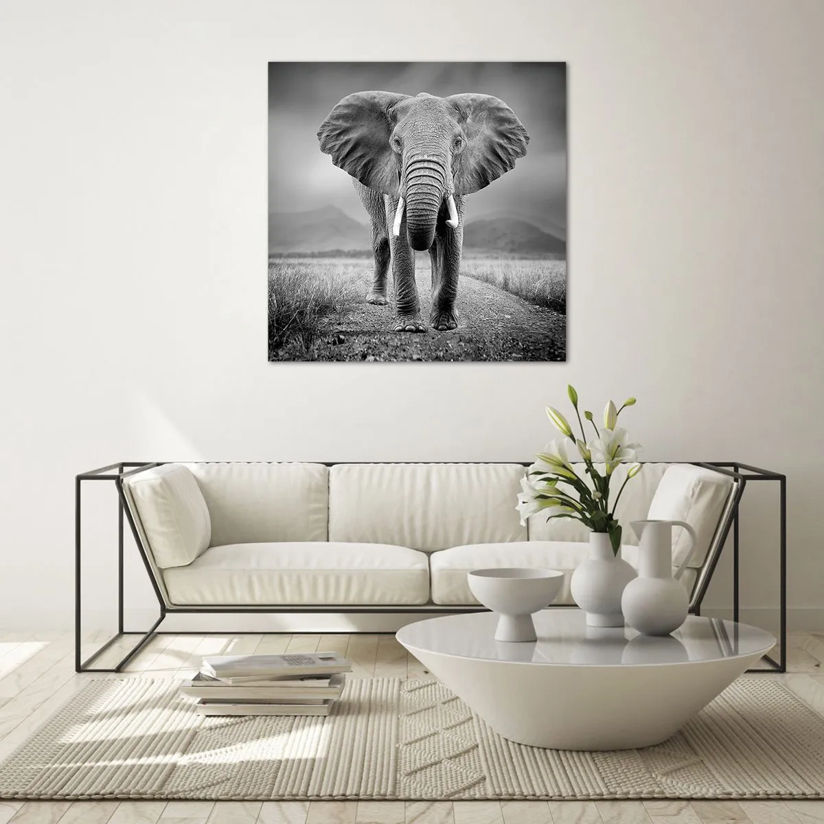 Obraz na skle - Hostitel vítá - 40x40 cm