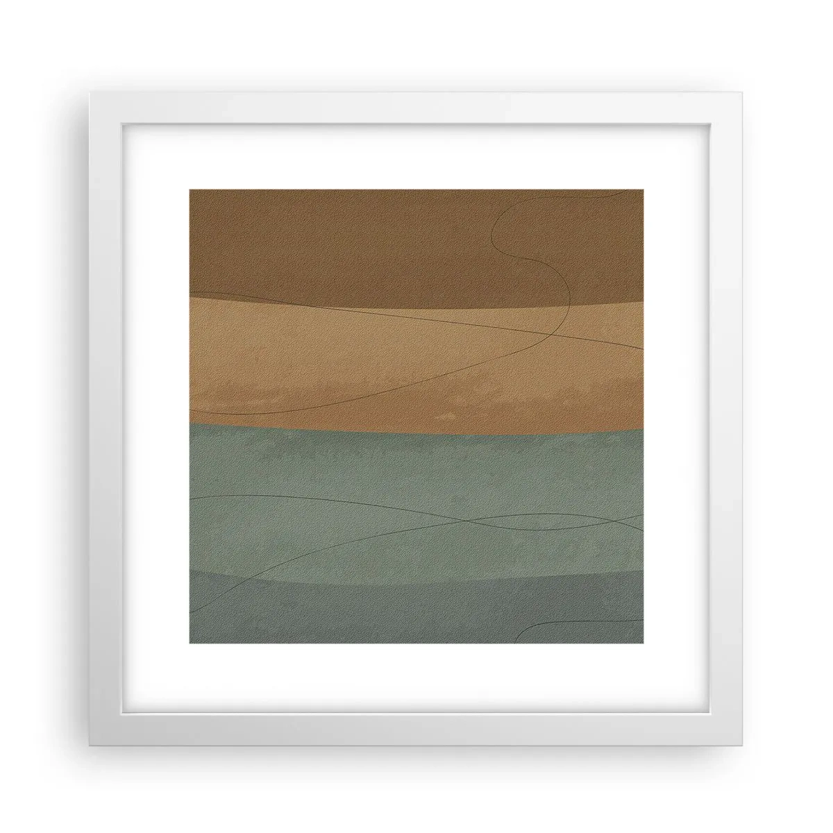 Plakát v bílém rámu - Horizontální kompozice - 30x30 cm