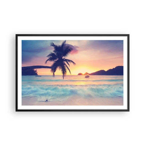 Plakát v černém rámu - Večer v zátoce - 91x61 cm