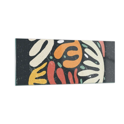 Obraz na skle - Kompozice – hned tě chytím - 100x40 cm