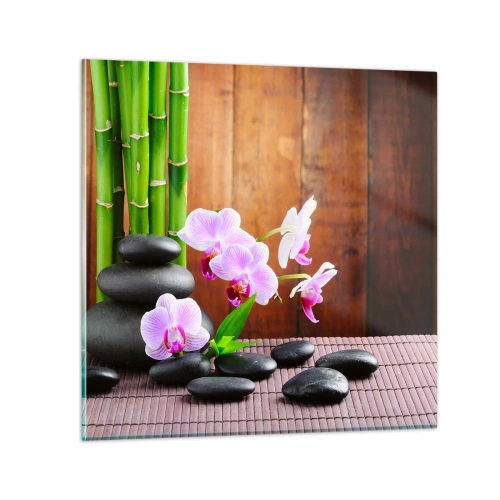 Obraz na skle - Seznamte se s potěšením východu - 70x70 cm