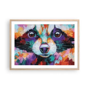 Plakát v rámu světlý dub - Pouze dobré emoce - 70x50 cm