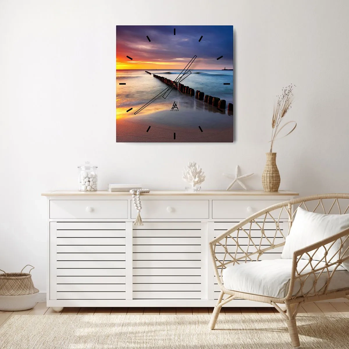 Nástěnné hodiny - Poslouchej ticho - 30x30 cm