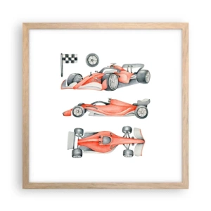 Plakát v rámu světlý dub - Dohnat sen - 40x40 cm