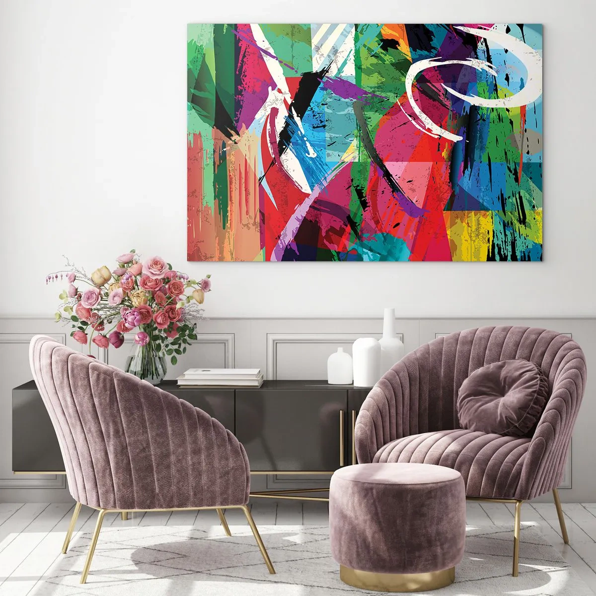Obraz na skle - Rychle, živě a čile - 120x80 cm